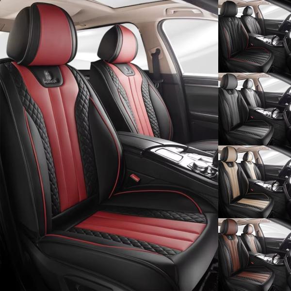 Sportliche 5-Sitzer-Sitzbezüge aus PU-Leder UNIVERSAL KOMFORT (FARBAUSWAHL)